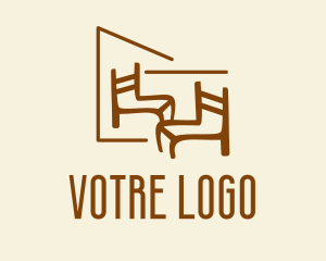 Upholsterer - Chair Furniture Woodwork logo design