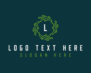 Tech Leaves Digital logo design