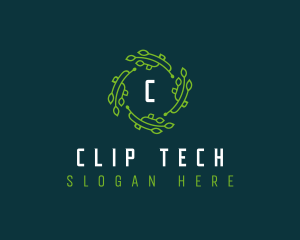 Tech Leaves Digital logo design