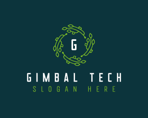 Tech Leaves Digital logo design