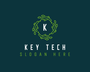 Tech Leaves Digital logo design