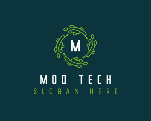 Tech Leaves Digital logo design