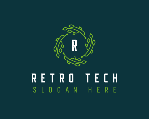 Tech Leaves Digital logo design