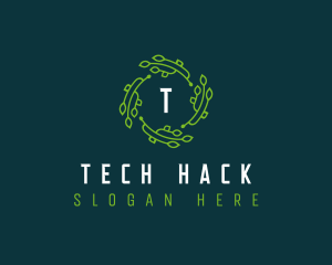 Tech Leaves Digital logo design