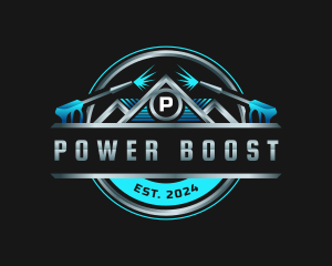 Power Washing Maintenance logo design