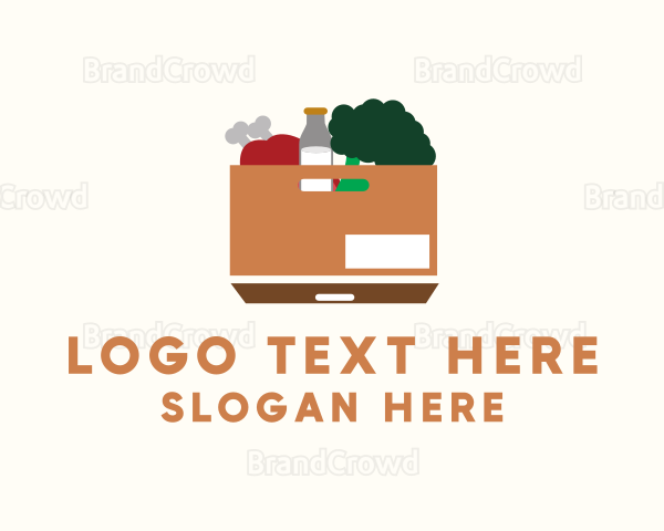 Supermarket Food Box Logo