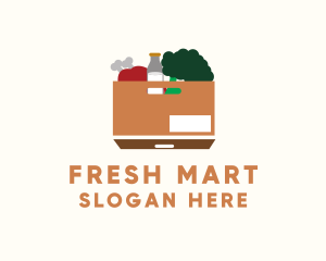 Supermarket - Supermarket Food Box logo design