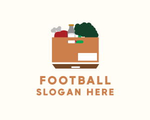Retail - Supermarket Food Box logo design