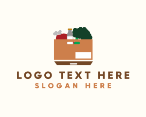 Supermarket - Supermarket Food Box logo design