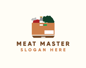 Supermarket Food Box  logo design