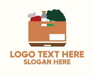 Supermarket - Supermarket Food Box logo design