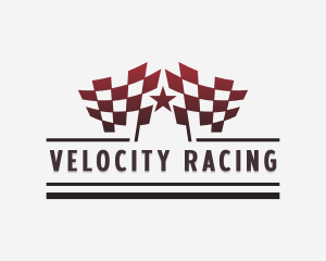 Racing Flag Karting logo design