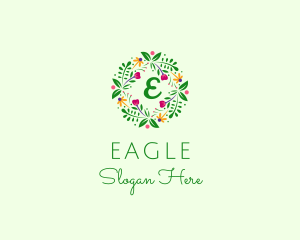 Floral Ornament Wreath  Logo