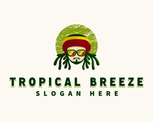 Jamaican Rastafarian Reggae logo design