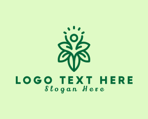 Vegan - Floral Human Nature logo design