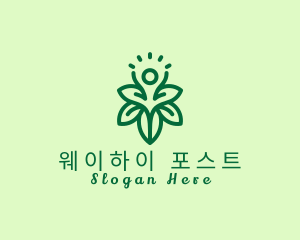 Floral Human Nature logo design