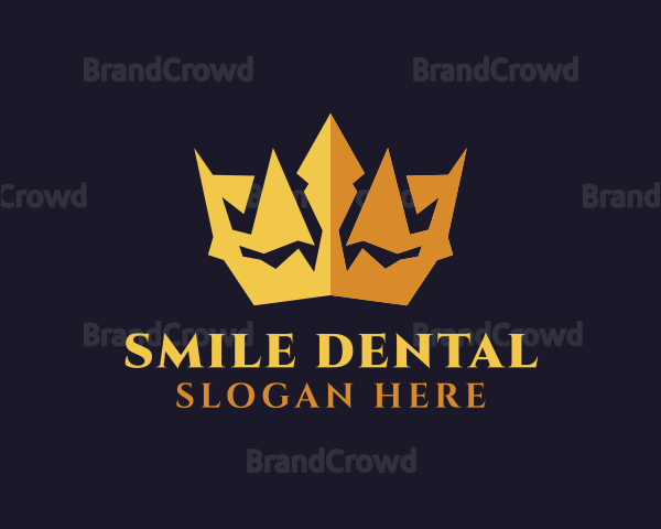 Gold Expensive Crown Logo