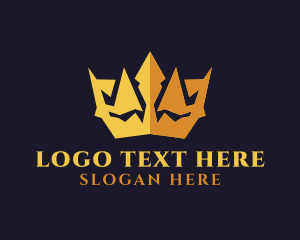 Glam - Gold Expensive Crown logo design