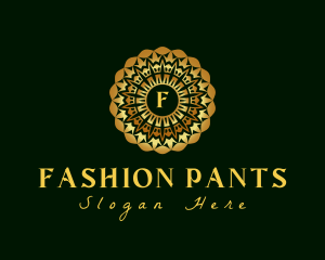 Gold Fashion Wreath logo design