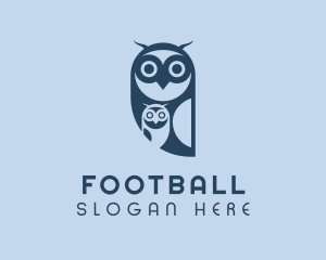 Owl - Blue Owl & Owlet logo design