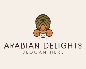 Turban Arabian Man logo design