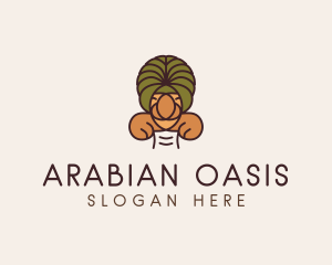 Arabian - Turban Arabian Man logo design