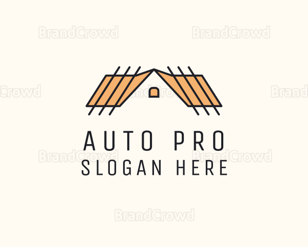 House Roof Construction Logo