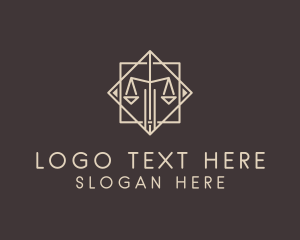 Attorney - Lawyer Scale Office logo design