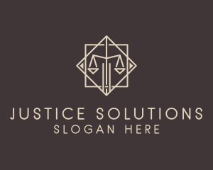 Judicial Scale Office logo design