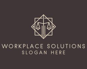 Office - Lawyer Scale Office logo design