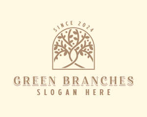 Branches - Arborist Tree Garden logo design