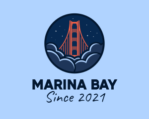 Golden Gate Bridge San Francisco logo design