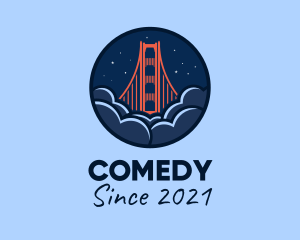 Ca - Golden Gate Bridge San Francisco logo design