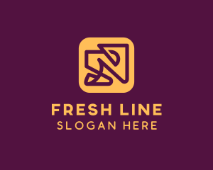 Line - Digital Line Art logo design