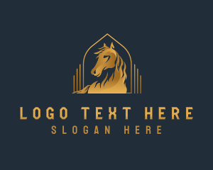 Insurance - Elegant Luxury Horse logo design