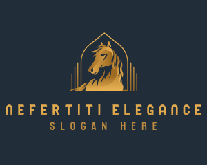 Elegant Luxury Horse logo design