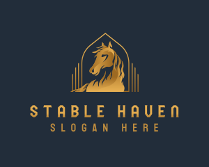 Elegant Luxury Horse logo design