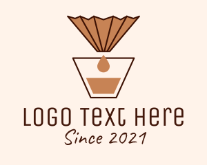 Hand Brew - Brewed Coffee Filter logo design