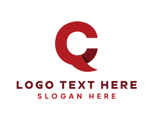 Message - Communications Letter C logo design