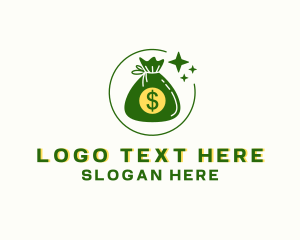 Stock Market - Dollar Money Pouch logo design