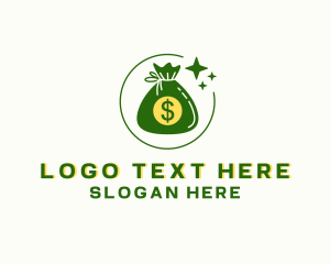 Cash - Dollar Money Pouch logo design