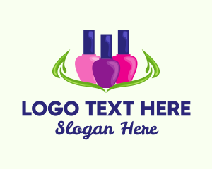 Colorful Nail Polish Logo