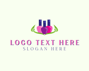 Color - Colorful Nail Polish logo design