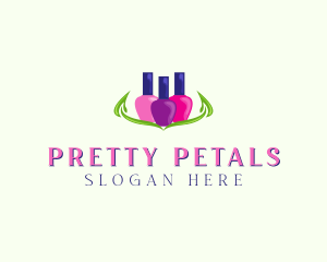 Colorful Nail Polish logo design