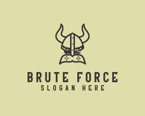 Brute - Viking Game Controller logo design