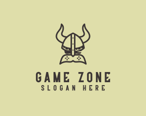 Viking Game Controller logo design