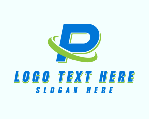 Generic Orbit Letter P  Logo