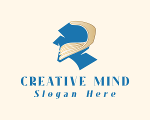 Mindful Head Hand logo design