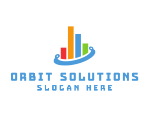 Accounting Statistic Orbit logo design