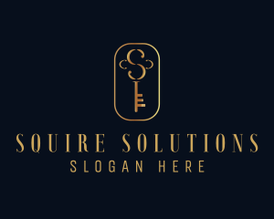 Elegant Letter S Key logo design